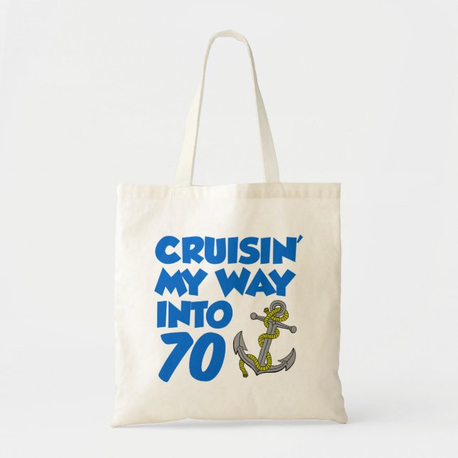 Cruisin' Mein Weg in 70 Tote Bag Tragetasche (Vorne)