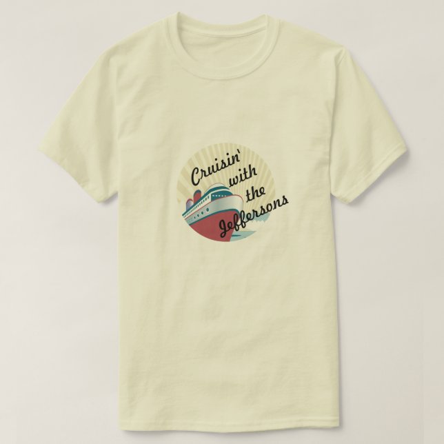 Cruisin mit - kundenspezifische Gruppen- oder T-Shirt (Design vorne)