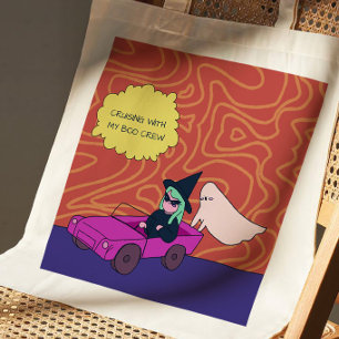 Cruisin 'mit meiner Boo-Crew Süßes Halloween Tragetasche