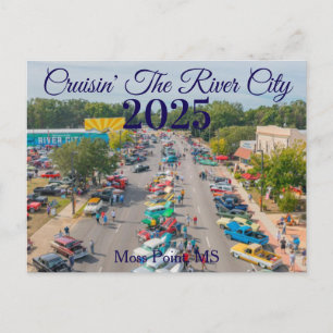 Cruisin' The River City 2025 Postcard Feiertagspostkarte
