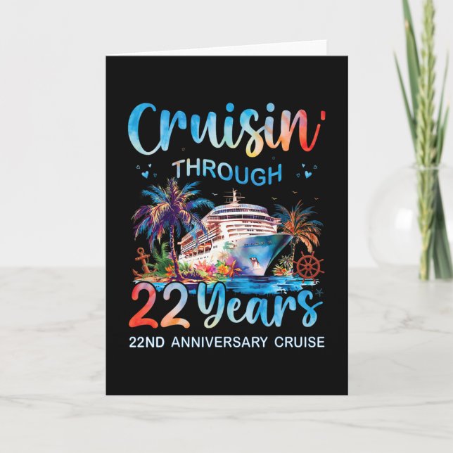 Cruisin Through 22 Years 22. Jubiläums-Kreuzfahrt  Karte (Vorderseite)