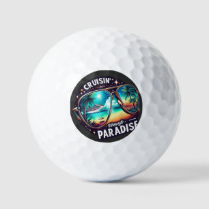 Cruisin' Through Paradise: Tropical Escape Vibes 1 Golfball
