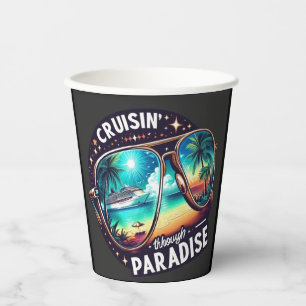 Cruisin' Through Paradise: Tropical Escape Vibes 1 Pappbecher