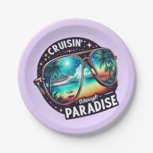Cruisin' Through Paradise: Tropical Escape Vibes 1 Pappteller