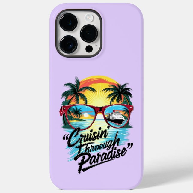 Cruisin’ Through Paradise: Tropical Escape Vibes Case-Mate iPhone Hülle (Rückseite)