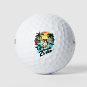 Cruisin’ Through Paradise: Tropical Escape Vibes Golfball
