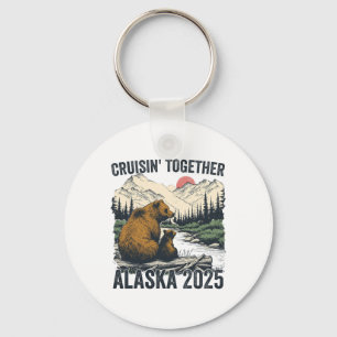 Cruisin Together Alaska 2025 Familie Freund Alaska Schlüsselanhänger