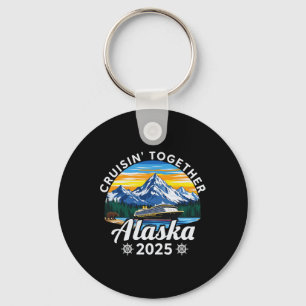 Cruisin Together Alaska 2025 Familie Freund Alaska Schlüsselanhänger