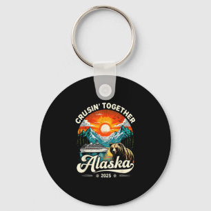 Cruisin Together Alaska 2025 Kreuzfahrt Familienur Schlüsselanhänger