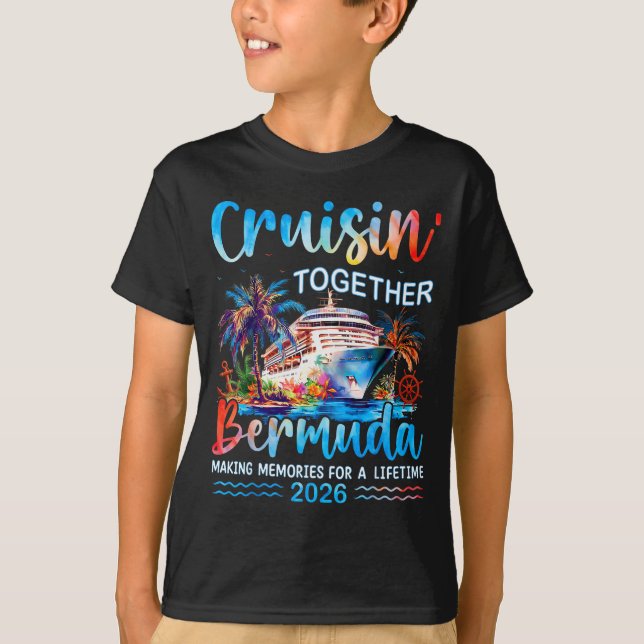 Cruisin' Together Bermuda 2026 Family Vacation Cru T-Shirt (Vorderseite)