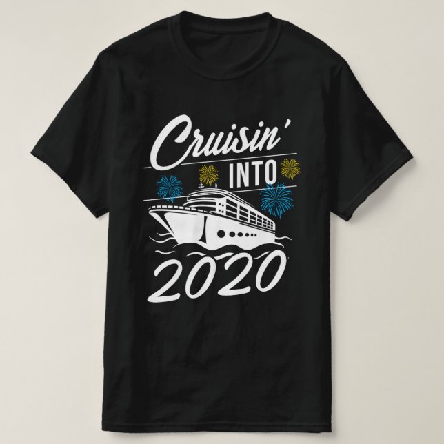 Cruising 2020 New Years Ocean Adventure Cruise Gif T-Shirt (Design vorne)