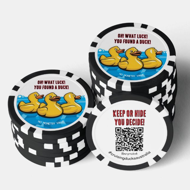 Cruising Ducks Australia sammeln Ententokens Pokerchips (Stapel)