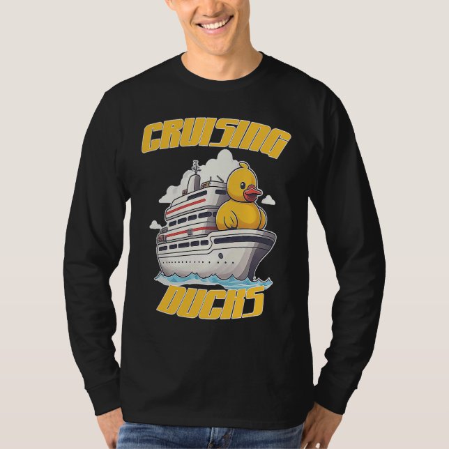 Cruising Ducks fun rubber duck finding game on cru T-Shirt (Vorderseite)
