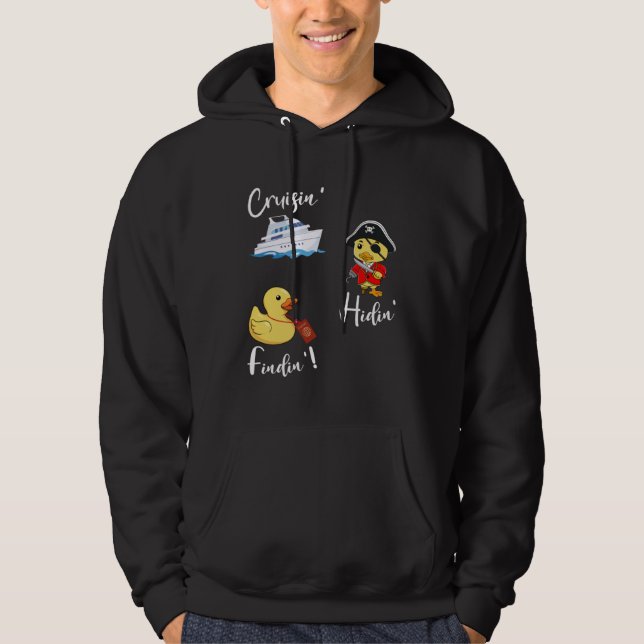 Cruising Hiding Finding Rubber Ducks Passport Scav Hoodie (Vorderseite)