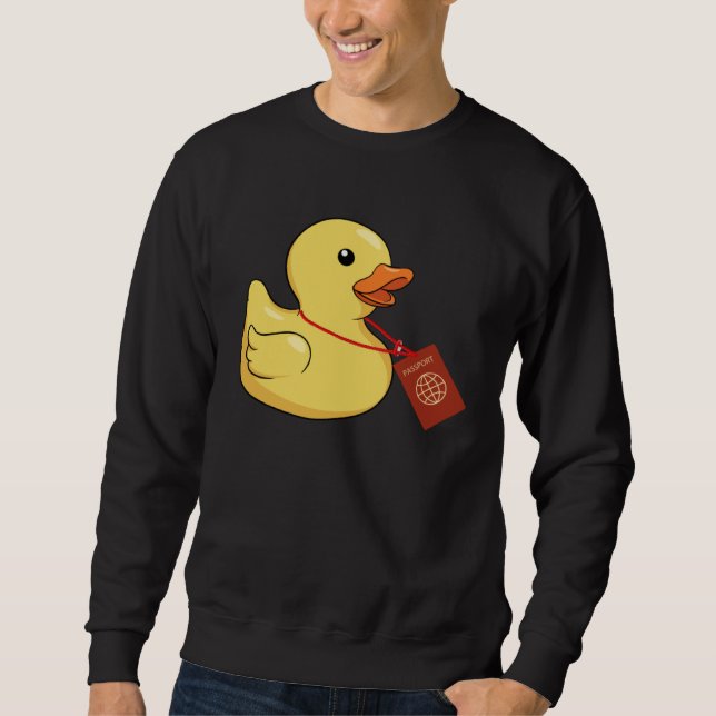Cruising Hiding Finding Rubber Ducks Passport Scav Sweatshirt (Vorderseite)