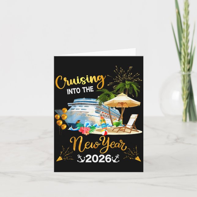 Cruising ins neue Jahr 2026  Karte (Vorderseite)