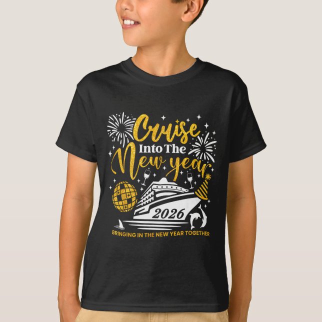 Cruising Into 2026 New Year Matching Family Cruise T-Shirt (Vorderseite)