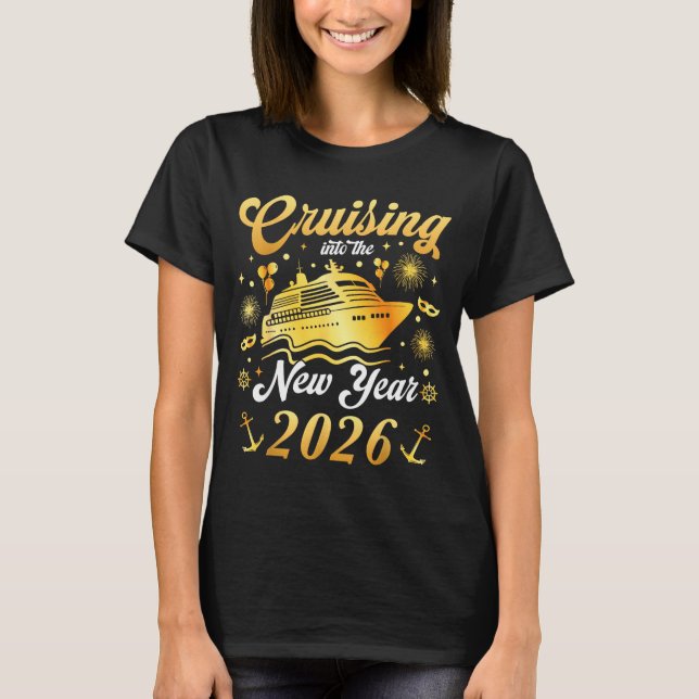Cruising Into 2026 New Years Eve Cruise Vacation M T-Shirt (Vorderseite)