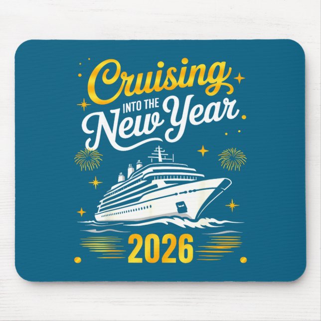 Cruising Into 2026 New Years Eve Matching Family C Mousepad (Vorne)