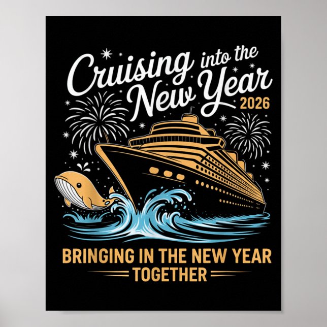 Cruising Into 2026 New Years Eve Party Cruise Fami Poster (Vorne)