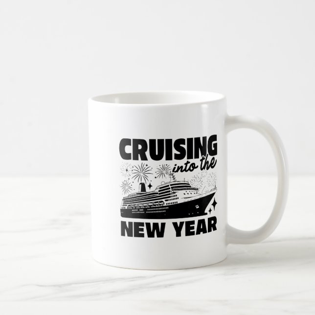 Cruising Into 2026 New Years Eve Party Cruise Ship Kaffeetasse (Rechts)