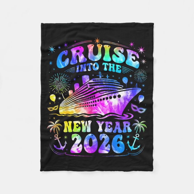 Cruising Into 2026 New Years Eve Party Favors Fami Fleecedecke (Vorderseite)