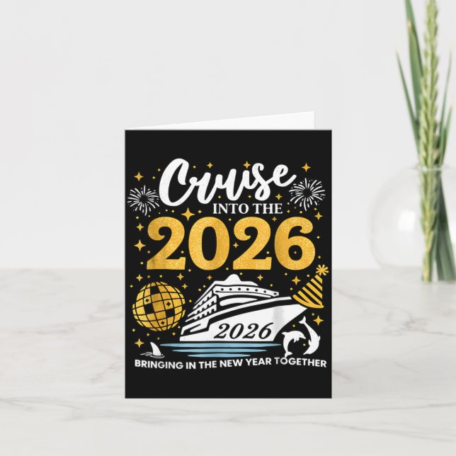 Cruising Into 2026 New Years Eve Party Favors Fami Karte (Vorderseite)