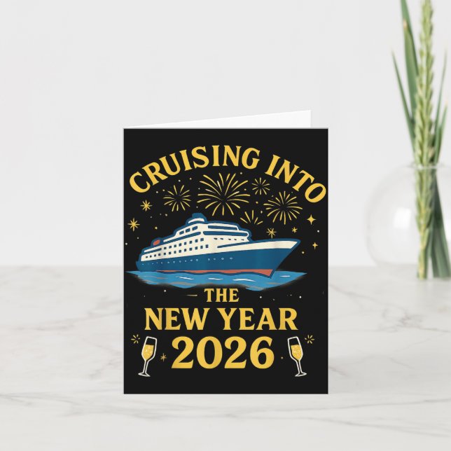 Cruising Into 2026 New Years Eve Party Favors Fami Karte (Vorderseite)