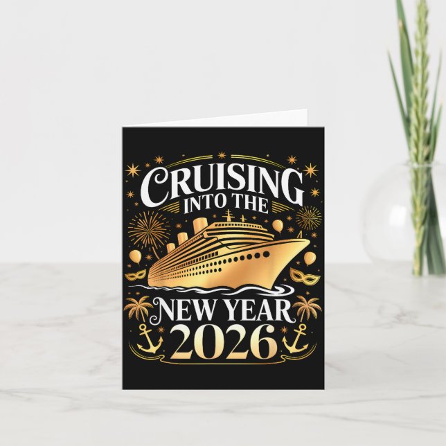 Cruising Into 2026 New Years Eve Party Favors Fami Karte (Vorderseite)