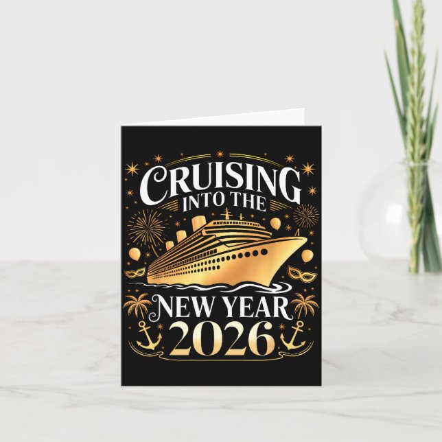 Cruising Into 2026 New Years Eve Party Favors Fami Karte (Vorderseite)