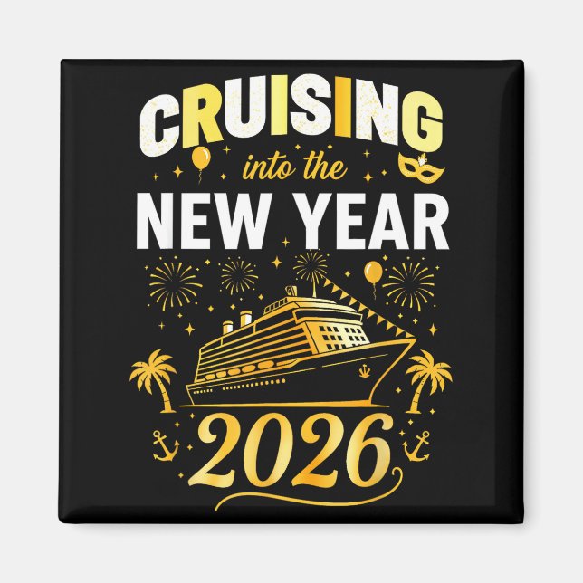 Cruising Into 2026 New Years Eve Party Favors Fami Magnet (Vorne)