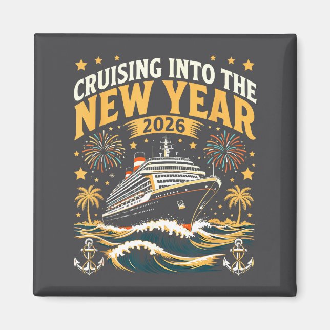 Cruising Into 2026 New Years Eve Party Favors Fami Magnet (Vorne)