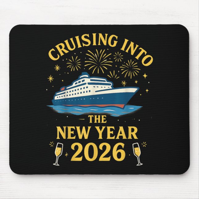 Cruising Into 2026 New Years Eve Party Favors Fami Mousepad (Vorne)