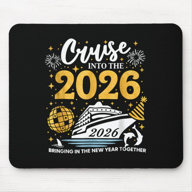 Cruising Into 2026 New Years Eve Party Favors Fami Mousepad (Vorne)