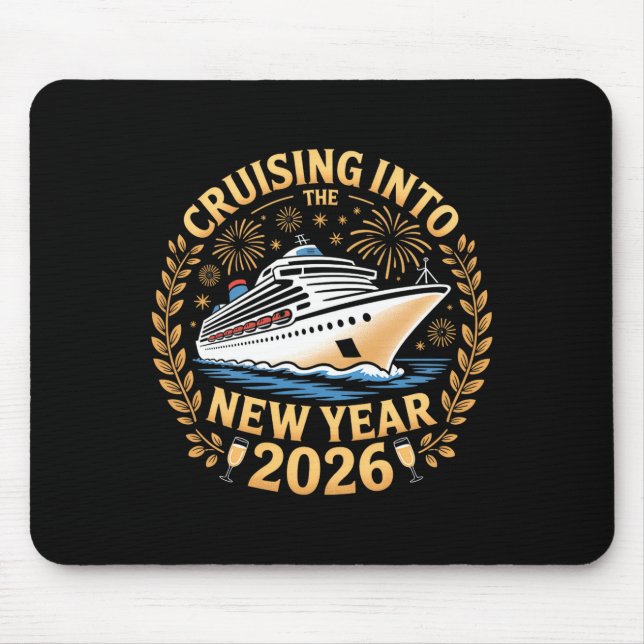 Cruising Into 2026 New Years Eve Party Favors Fami Mousepad (Vorne)