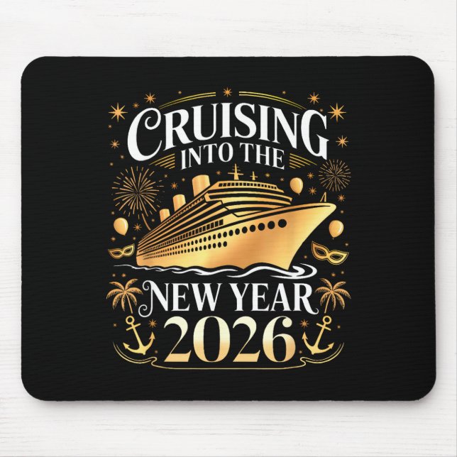Cruising Into 2026 New Years Eve Party Favors Fami Mousepad (Vorne)