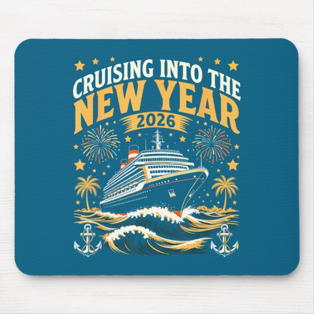 Cruising Into 2026 New Years Eve Party Favors Fami Mousepad (Vorne)