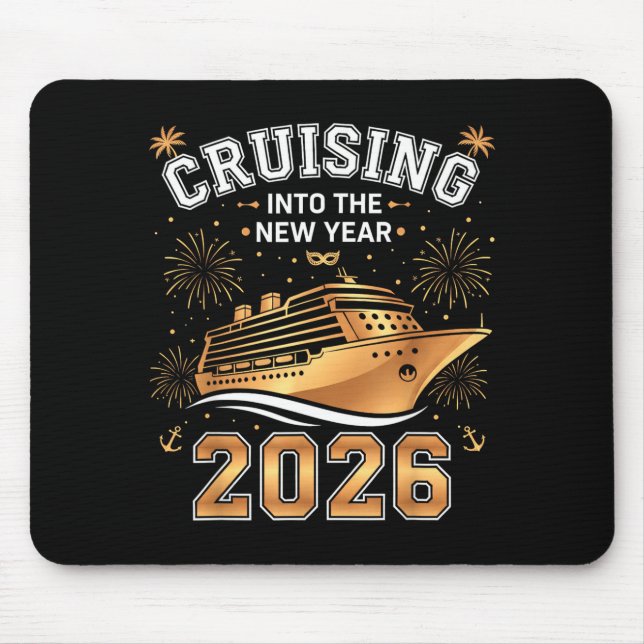 Cruising Into 2026 New Years Eve Party Favors Fami Mousepad (Vorne)