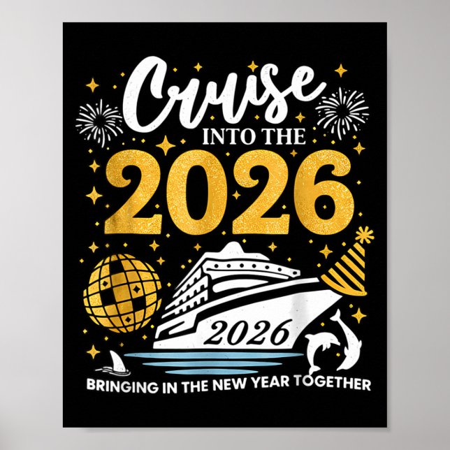Cruising Into 2026 New Years Eve Party Favors Fami Poster (Vorne)