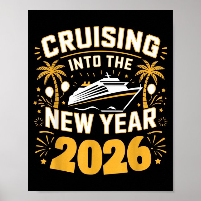 Cruising Into 2026 New Years Eve Party Favors Fami Poster (Vorne)