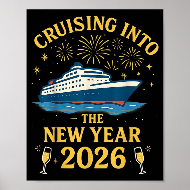 Cruising Into 2026 New Years Eve Party Favors Fami Poster (Vorne)