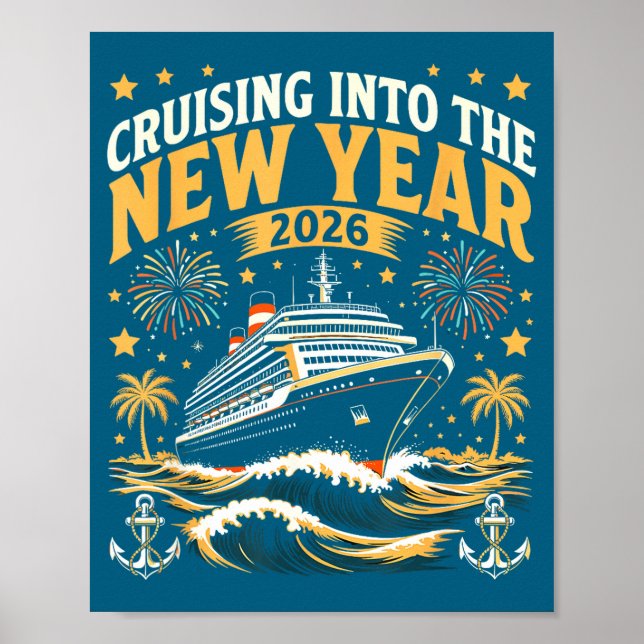 Cruising Into 2026 New Years Eve Party Favors Fami Poster (Vorne)