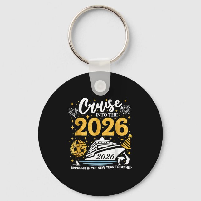 Cruising Into 2026 New Years Eve Party Favors Fami Schlüsselanhänger (Vorderseite)
