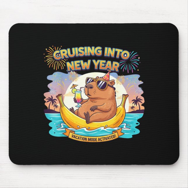 Cruising Into 2026 New Years Eve Party Matching Fa Mousepad (Vorne)