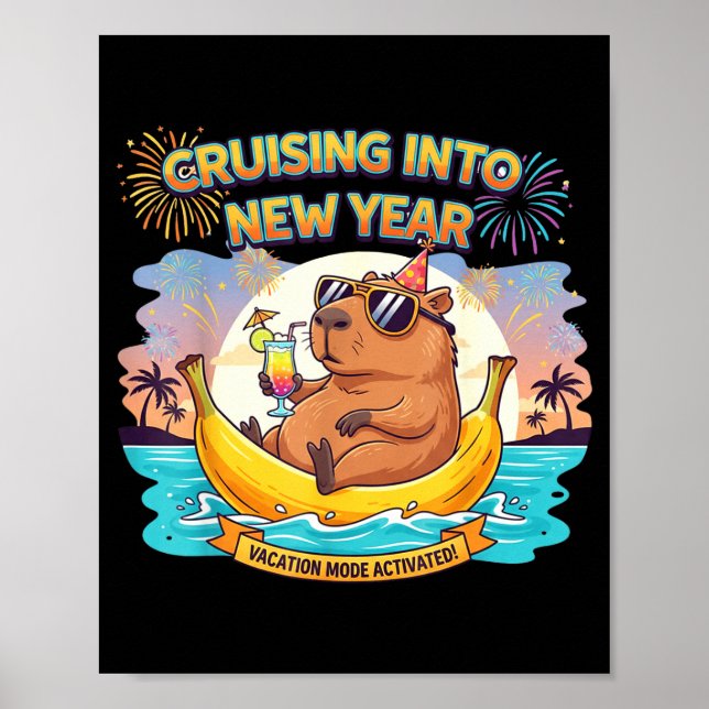 Cruising Into 2026 New Years Eve Party Matching Fa Poster (Vorne)