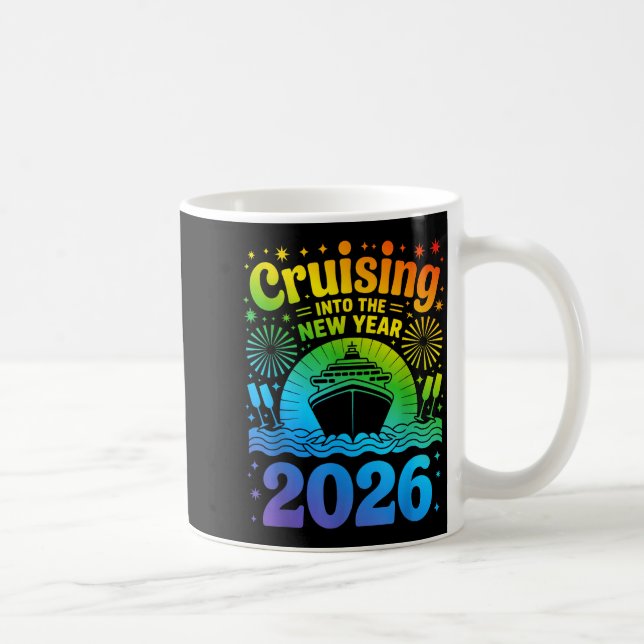 Cruising Into New Year 2026 Lgbtq Pride Cruise Cel Kaffeetasse (Rechts)