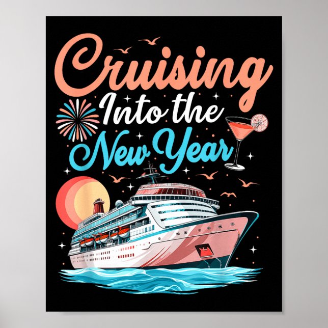 Cruising Into New Years Eve Party Countdown Happy  Poster (Vorne)