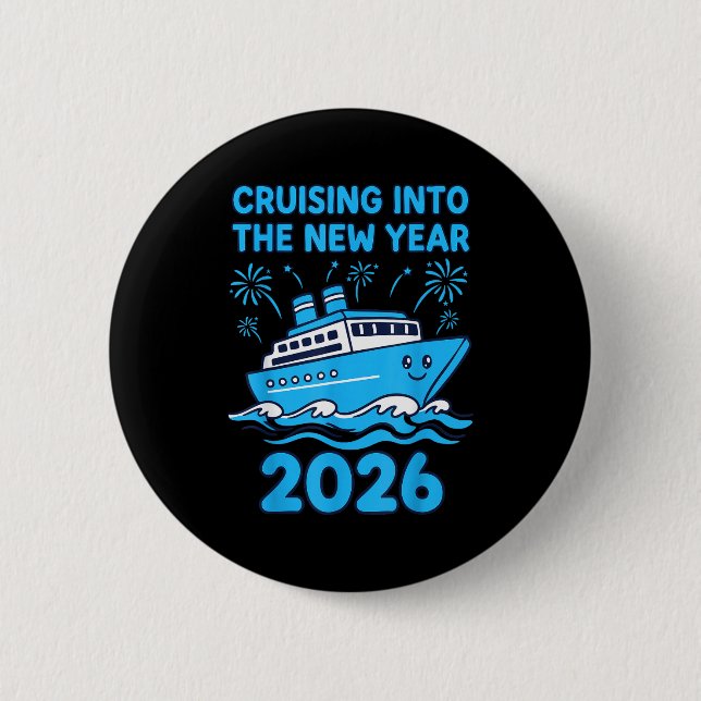 Cruising Into The New Year 2026 Celebration  Button (Vorderseite)