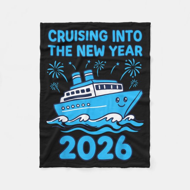 Cruising Into The New Year 2026 Celebration  Fleecedecke (Vorderseite)