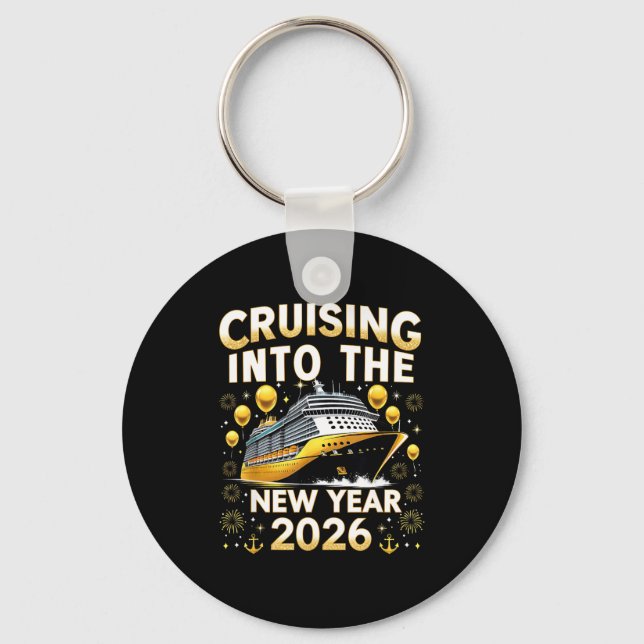 Cruising Into The New Year 2026 Cruise Party Gift  Schlüsselanhänger (Vorderseite)